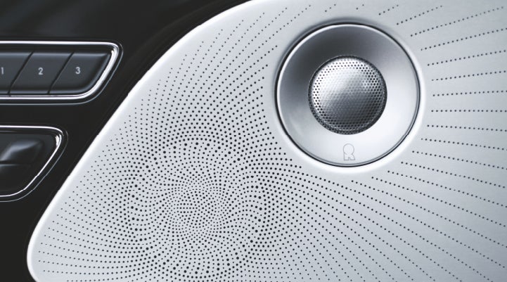 A stylish speaker cover of a 2024 Lincoln Aviator® SUV is shown | Stivers Lincoln in Waukee IA