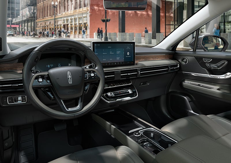 The interior dashboard of 2024 Lincoln Corsair® SUV is shown here. | Stivers Lincoln in Waukee IA