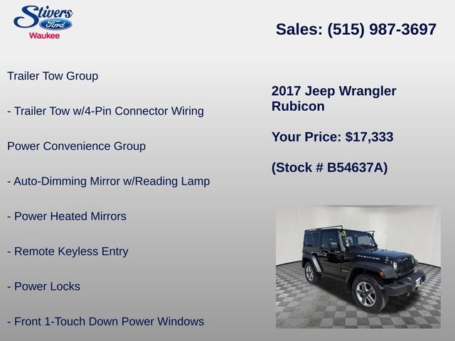 2017 Jeep Wrangler Rubicon