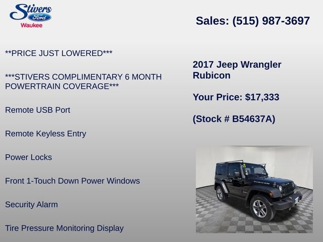 2017 Jeep Wrangler Rubicon