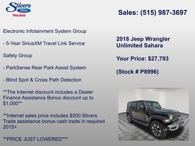 2018 Jeep Wrangler Unlimited Sahara