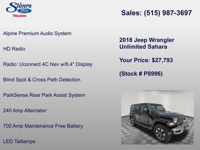 2018 Jeep Wrangler Unlimited Sahara