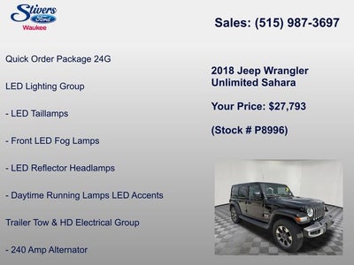 2018 Jeep Wrangler Unlimited Sahara