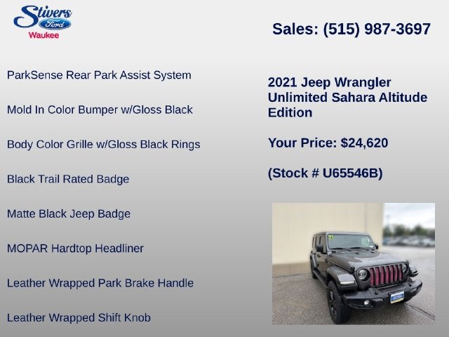 2021 Jeep Wrangler Unlimited Sahara Altitude