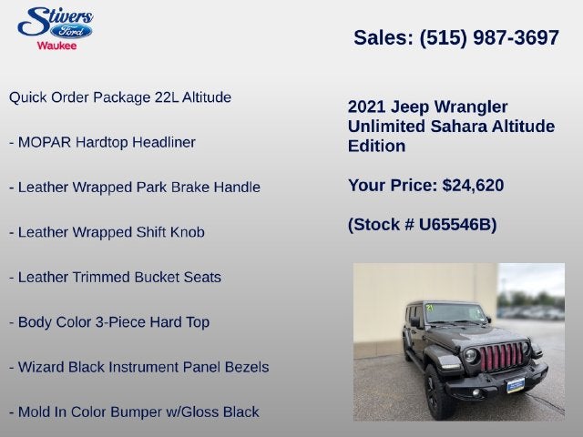 2021 Jeep Wrangler Unlimited Sahara Altitude