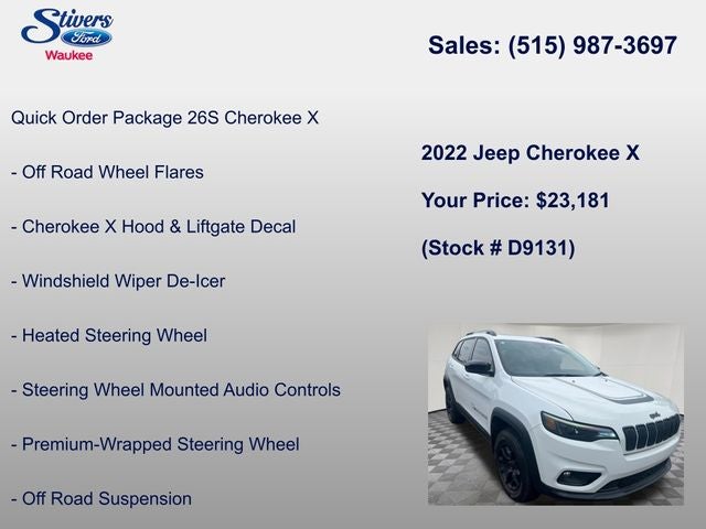 2022 Jeep Cherokee X