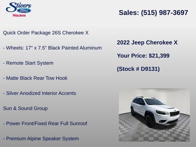 2022 Jeep Cherokee X