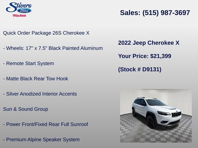 2022 Jeep Cherokee X