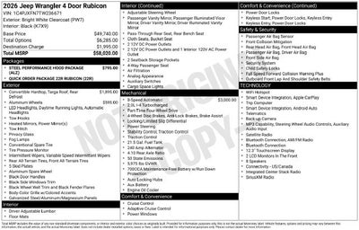 2026 Jeep Wrangler Rubicon
