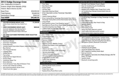 2012 Dodge Durango Crew