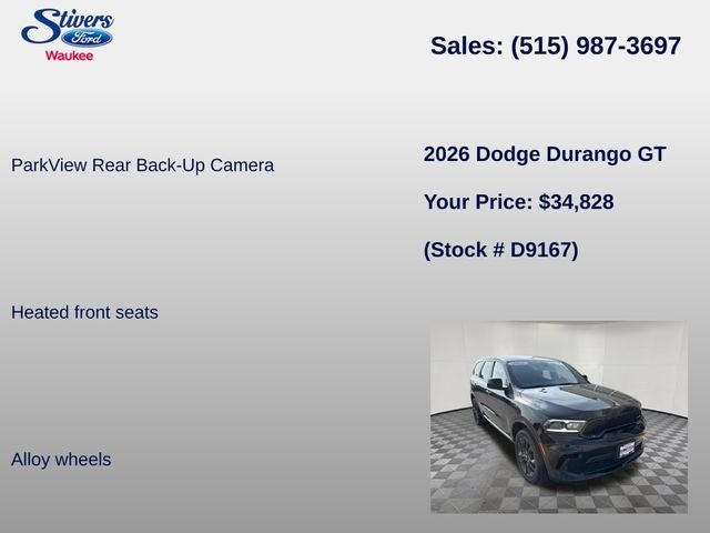 2026 Dodge Durango GT