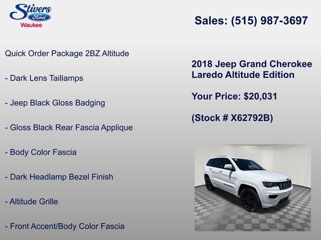 2018 Jeep Grand Cherokee Altitude
