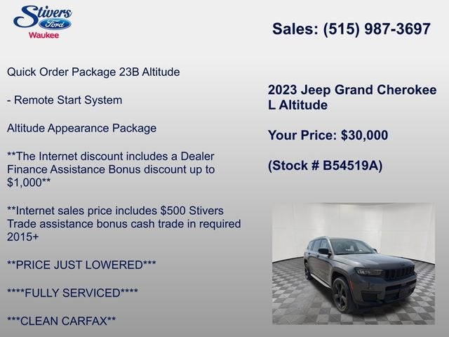 2023 Jeep Grand Cherokee L Altitude
