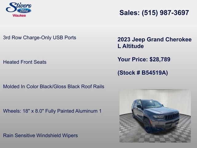 2023 Jeep Grand Cherokee L Altitude