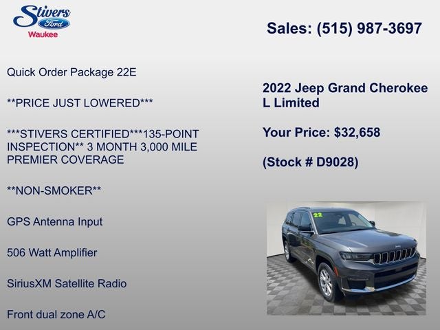 2022 Jeep Grand Cherokee L Limited