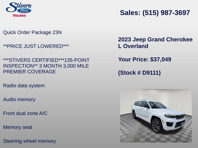 2023 Jeep Grand Cherokee L Overland