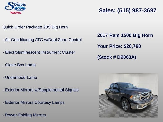 2017 RAM 1500 Big Horn