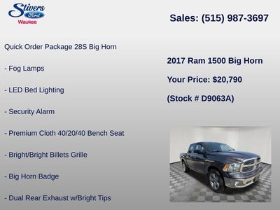 2017 RAM 1500 Big Horn