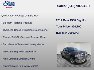2017 RAM 1500 Big Horn