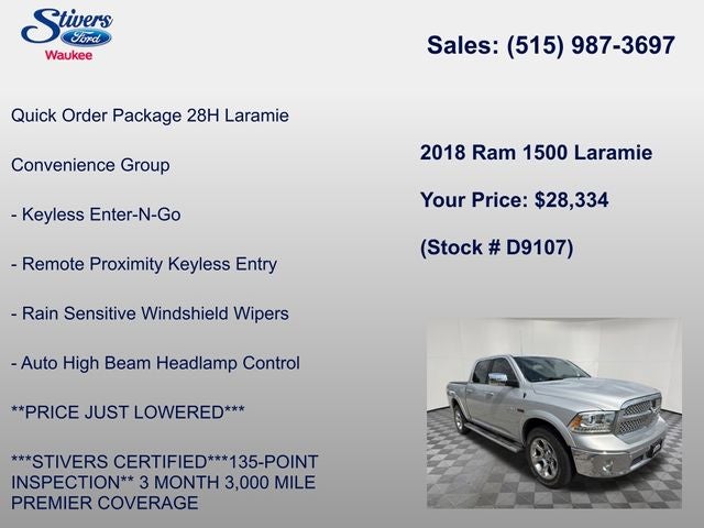 2018 RAM 1500 Laramie