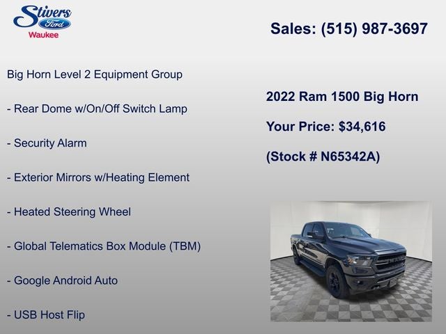 2022 RAM 1500 Big Horn/Lone Star