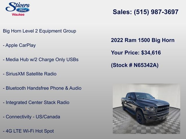 2022 RAM 1500 Big Horn/Lone Star