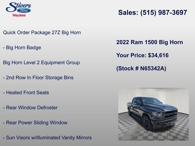 2022 RAM 1500 Big Horn/Lone Star