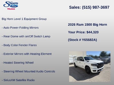 2026 RAM 1500 Big Horn/Lone Star