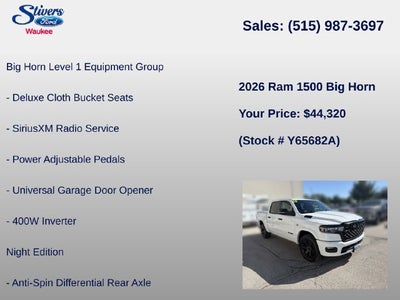 2026 RAM 1500 Big Horn/Lone Star