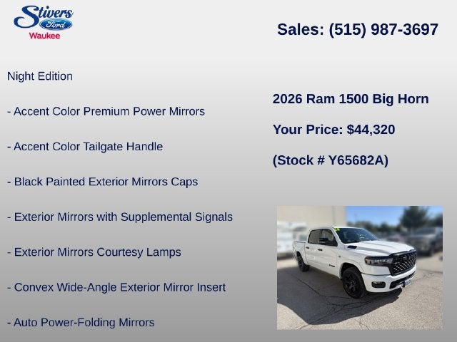 2026 RAM 1500 Big Horn/Lone Star