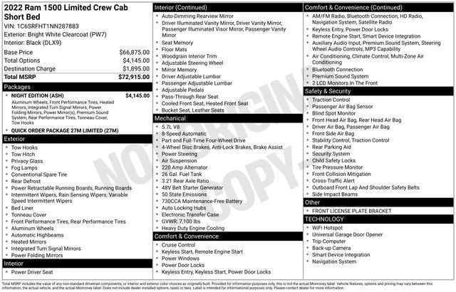 2022 RAM 1500 Limited