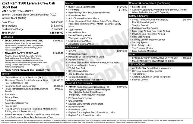 2021 RAM 1500 Laramie
