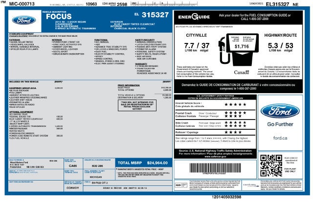 2014 Ford Focus SE