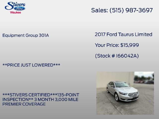 2017 Ford Taurus Limited