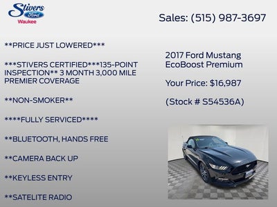 2017 Ford Mustang EcoBoost Premium