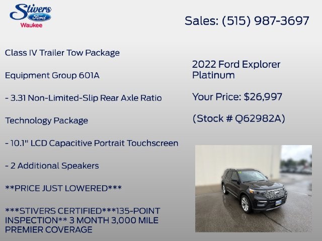 2022 Ford Explorer Platinum