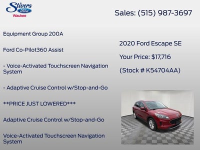 2020 Ford Escape SE