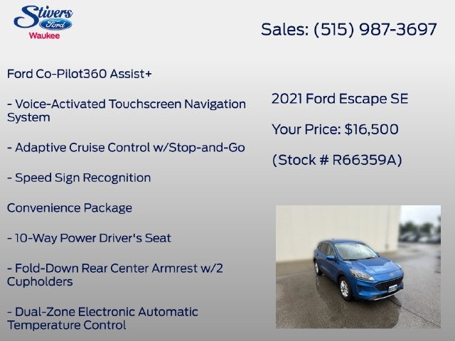 2021 Ford Escape SE