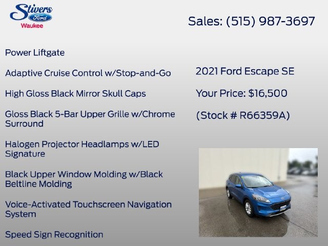 2021 Ford Escape SE