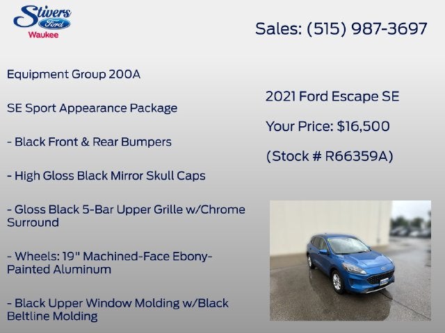 2021 Ford Escape SE