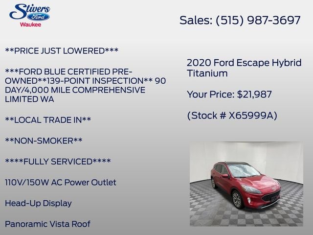 2020 Ford Escape Hybrid Titanium