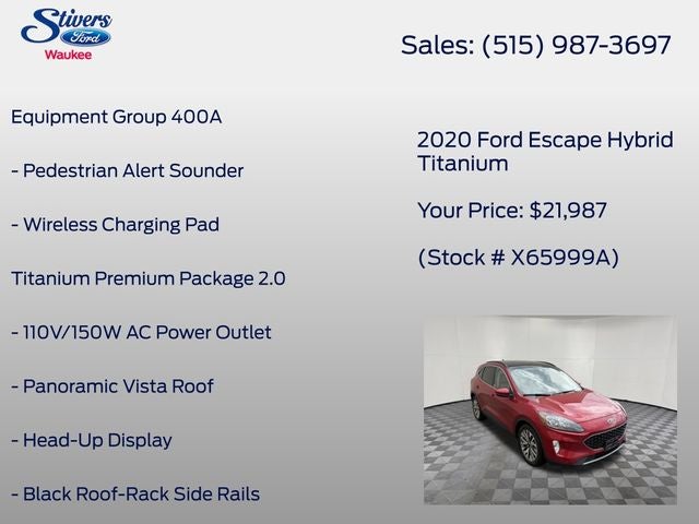 2020 Ford Escape Hybrid Titanium