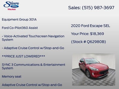 2020 Ford Escape SEL