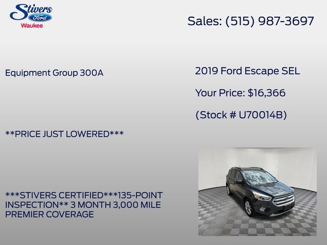2019 Ford Escape SEL