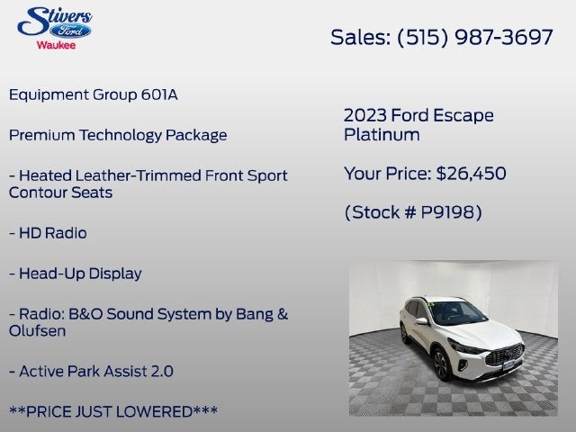 2023 Ford Escape Platinum