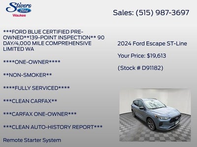 2024 Ford Escape ST-Line
