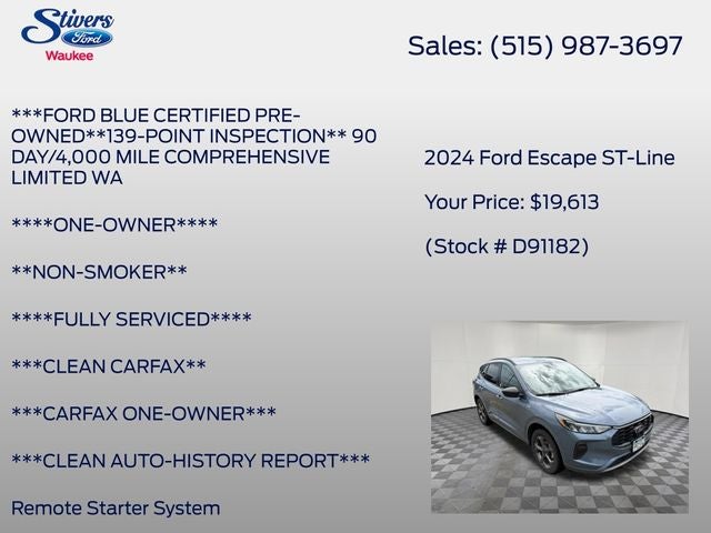 2024 Ford Escape ST-Line