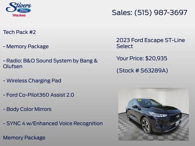 2023 Ford Escape ST-Line Select