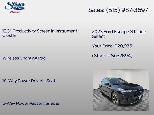 2023 Ford Escape ST-Line Select