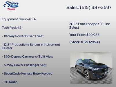 2023 Ford Escape ST-Line Select